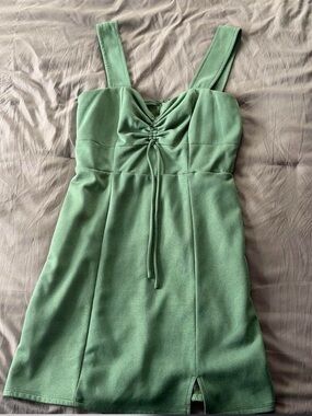 Miami for Francesca’s Green Ruched Front Sleeveless Mini Dress Size M